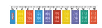 Лінійка, 15 см  Таблиця Множення 370464 1 Вересня