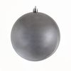 Елочный шар, размер 12 см, перламутровый серый графит 973239 Yes