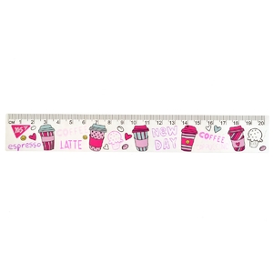 Лінійка пластикова, 20 см Cups 370510 Yes
