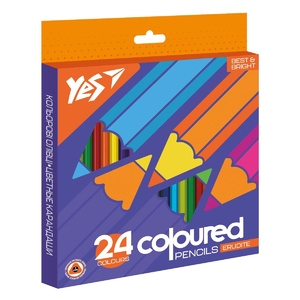 Олівці кольорові 24 кольори Erudite Yes