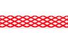 Стрічка текстильна самоклеюча, червона, довжина 1,5 м фігурна, оксамитова Вуаль 742371 Santi
