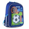 Рюкзак шкільний каркасний 1 Вересня H-27 Football winner Рельєфна ортопедична спинка, система кріплення лямок, посилене дно, світловідбиваючі елементи