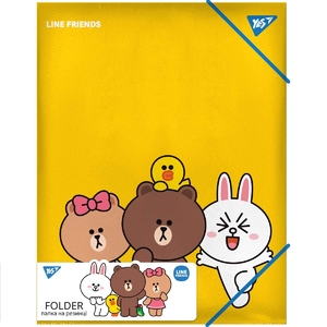 Папка А4, на гумці Line Friends 492098 Yes
