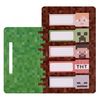 Стикеры-закладки, 5 видов по 20 листов Minecraft 170323 Yes