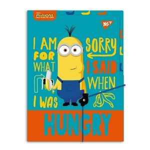 Папка А4 на гумці, з кольоровими роздільниками Minions 492101 Yes