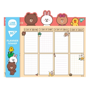 Планер дитячий недатований В4, 52 сторінки в лінію Line Friends 252176 Yes