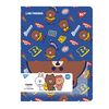 Папка 20 файлів А4, з кишенею на липучці Line Friends. Brown 492109 Yes