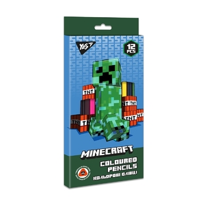 Олівці кольорові, 12 кольорів Minecraft 290701 Yes