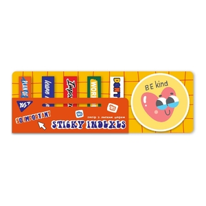 Стікери-закладки, 15х58 мм, 6 видів по 20 аркушів Sticky Mood 170395 Yes