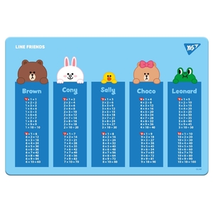 Підкладка для письма, 29х43 см Line Friends 492174 Yes