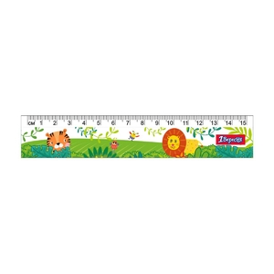 Линейка пластиковая, 15 см Zoo land 370650 1 Вересня