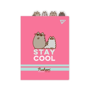 Папка-уголок А4, с фигурными разделителями Pusheen 492184 Yes
