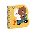 Блокнот В7, 30 сторінок в крапку, картонна обкладинка Line Friends yellow 151812 Yes