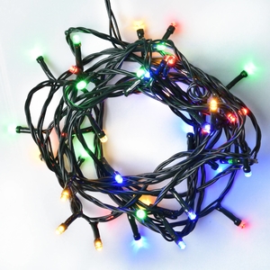 Гірлянда світлодіодна, електрична, довжина 4,9 м, 70 LED ламп, різнокольорова 8 режимів Нитка 974844 Yes! Fun