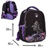 Рюкзак шкільний каркасний Magic Unicorn H-100 559543 Yes, ортопедична спинка, світловідбиваючі елементи, нагрудний ремінь