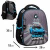 Рюкзак школьный каркасный Smoke Wheel H-100 Yes, спинка ортопедическая, усиленное дно, нагрудный ремень, светоотражающие элементы
