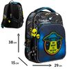 Рюкзак шкільний каркасний UFO S-78 559559 Yes, ортопедична спинка, світловідбиваючі елементи, посилене дно