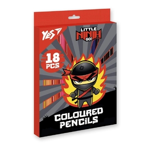 Олівці кольорові, 18 кольорів Ninja 290737 Yes