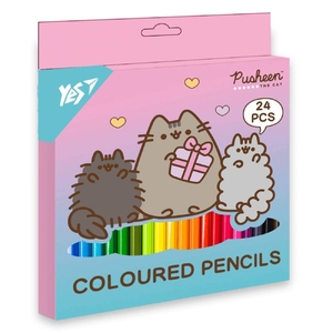 Олівці кольорові, 24 кольори Pusheen Stormy and Pip 290741 Yes