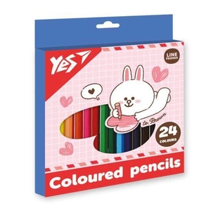 Олівці кольорові, 24 кольори Line Friends Cony 290742 Yes