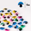 Глазки самоклеящиеся цветные с ресницами, 15 мм, 30 шт в упаковке, микс 954649 Santi