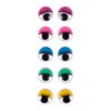 Глазки самоклеящиеся цветные с ресницами, 15 мм, 30 шт в упаковке, микс 954649 Santi