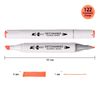 Скетч-маркер флуоресцентний помаранчевий SA-122 Professional 390849 Santi
