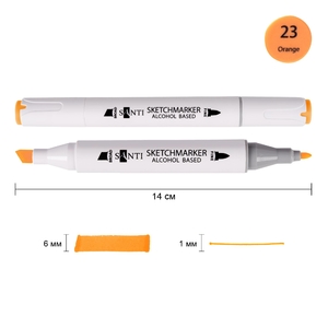 Скетч-маркер оранжевый SA-23 Professional 390851 Santi