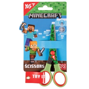 Ножиці дитячі, 13 см, з принтованим лезом Minecraft 480436 Yes