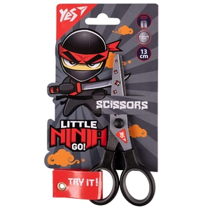 Ножницы детские, 13 см, с принтованным лезвием Ninja 480442 Yes