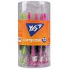 Циркуль с запасными грифелями и защитой иглы, микс 220097 Yes