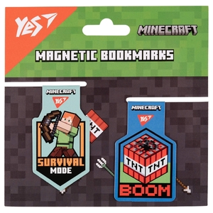 Закладки магнітні, 2 шт в наборі Minecraft Steve 708103 Yes