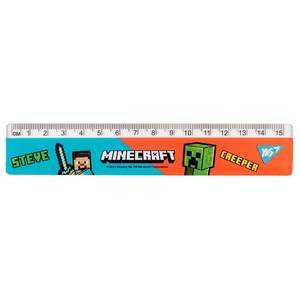 Линейка пластиковая, 15 см Minecraft 370654 Yes