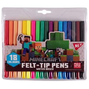 Фломастеры, 18 цветов, на водной основе Minecraft 650549 Yes