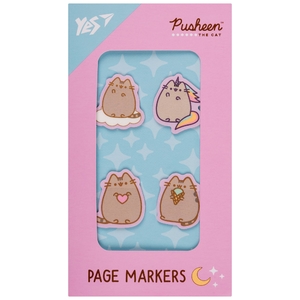 Стикеры-закладки пластиковые, 4 вида по 20 листов Pusheen 170419 Yes