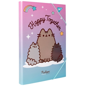 Папка для уроків праці А4, на гумках Pusheen 500236 Yes