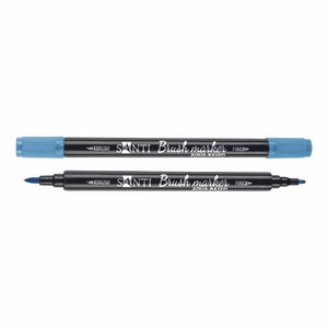 Маркер акварельний синій SWB-16 Brush Marker 391072 Santi