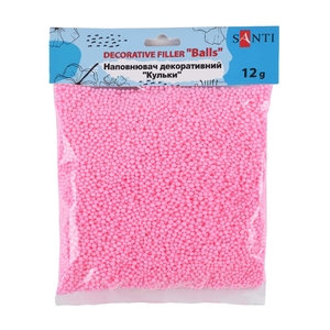 Наповнювач декоративний рожевий, 12 г Кульки 743146 Santi