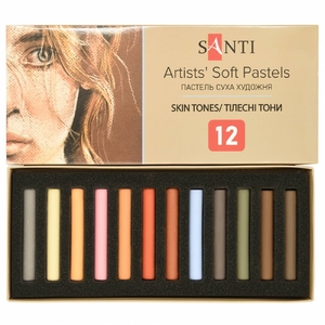 Пастель сухая 12 цветов Skin Tones 353697 Santi