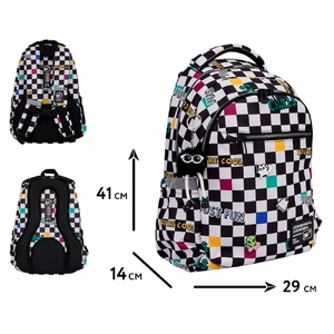 Рюкзак шкільний Just Fun TS-54 559959 Yes, ортопедична спинка, анатомічні S-подібні лямки, посилене дно, світловідбиваючі елементи