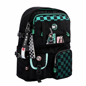 Рюкзак шкільний Demon Slayer. Tanjiro T-107 Yes, ущільнена спинка та лямки, надійна фурнітура, внутрішній органайзер