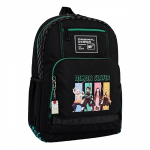 Рюкзак шкільний Demon Slayer. Tanjiro T-115 Yes, ущільнена спинка та лямки, надійна фурнітура, відділ для гаджетів та органайзер