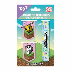 Закладки магнитные, 3 шт. в наборе Minecraft.Spring 708343 Yes