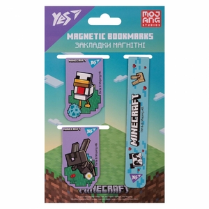 Закладки магнітні, 3 шт в наборі Minecraft.Spring 708344 Yes