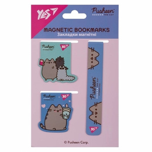 Закладки магнітні, 3 шт в наборі Pusheen 708348 Yes