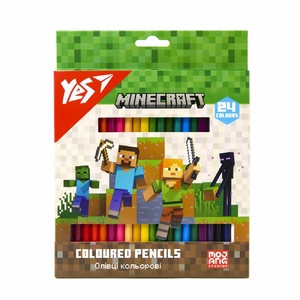 Карандаши цветные, 24 цвета Minecraft 290770 Yes