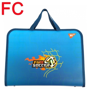 Папка-портфель FC (26х35х3 см), на молнии Football 492311 Yes