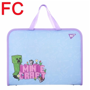 Папка-портфель FC (26х35х3 см), на блискавці Minecraft Spring 492313 Yes