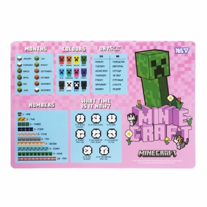Підкладка для письма та творчості, 42х29 см Minecraft Spring 492320 Yes