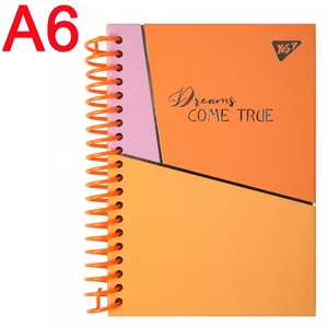 Блокнот А6, 64 страницы в линию, обложка картон твердый Dreams come true 152032 Yes